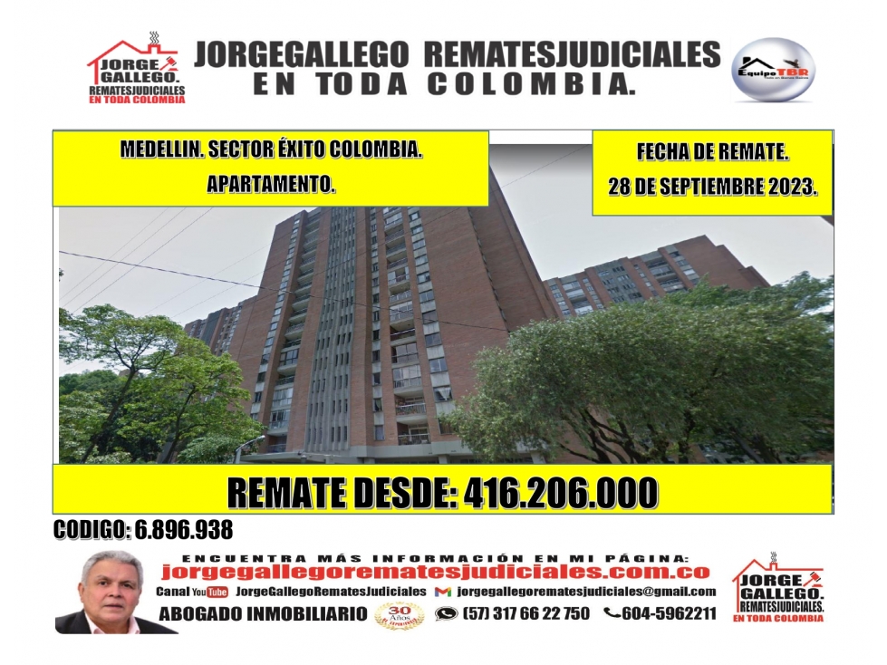Remate. Medellin. Sector Exito Colombia