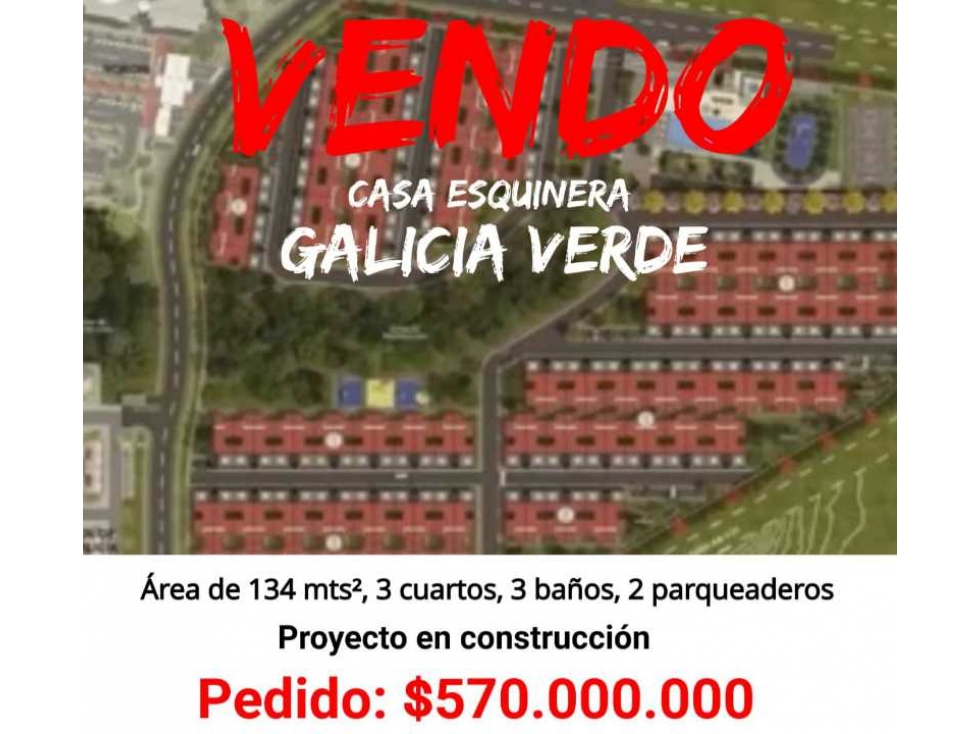 CESIÓN  de contrato PROYECTO EN CONSTRUCCIÓN casa Esquinera GALICIA(T)